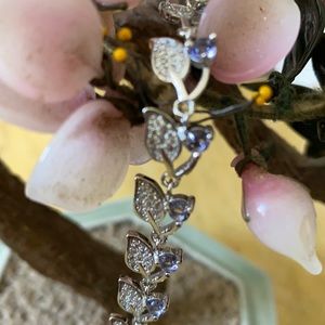 Vintage 925 amethyst &CZ bracelet